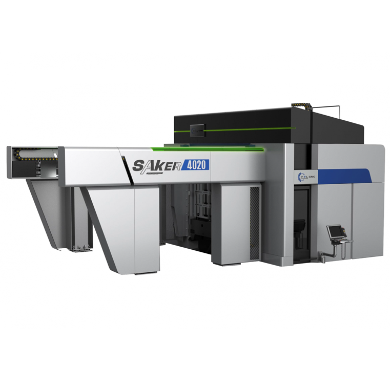 SAKER High speed five axis flipping plate horizontal machining center