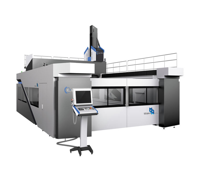 TITAN Heavy duty five axis bridge gantry machining center