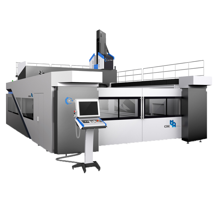 GM High end composite five axis bridge gantry machining center